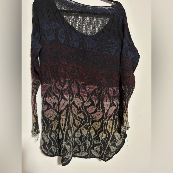 Free People Multi Colour Sweater Distressed As is - Picture 5 of 5